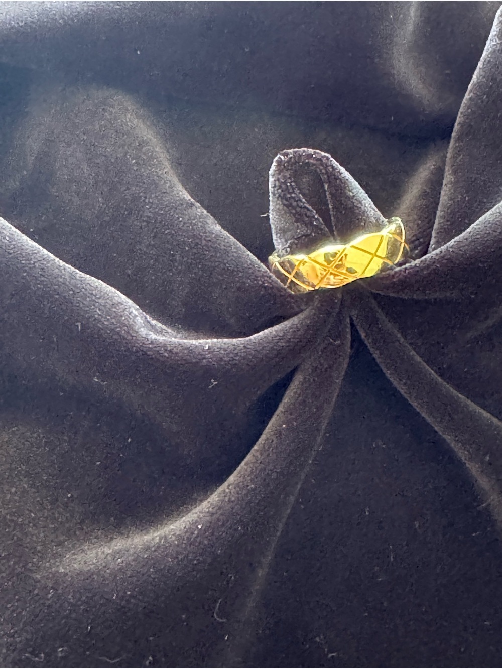 Uncommon James Vermeil Criss Cross Ring Gold Size 8 $118